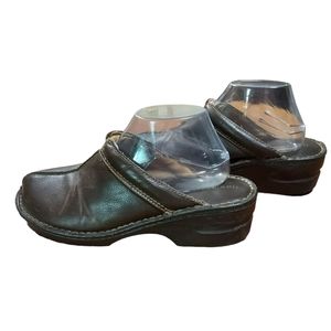 Flexisole 10 Clogs Shoes Slipon Brown Platform Nurse Work Casual. (1058)☆